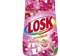 Пральний порошок Losk Ароматерапія Автомат Ефірні масла та аромат Малазійської квітки 30 циклів прання, 4.5 кг